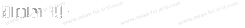 MILanPro -GB字体转换